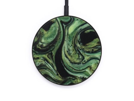 Circle ResinArt Wireless Charger - Lelia (Dark Green, 612545) Online