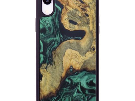 iPhone Xr Wood+Resin Phone Case - Deana (Dark Green, 611552) Hot on Sale