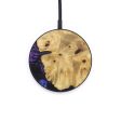 Circle Wood+Resin Wireless Charger - Arielle (Purple, 616370) on Sale