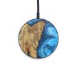 Circle Wood+Resin Wireless Charger - Kim (Blue, 616371) Fashion