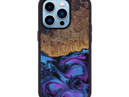 iPhone 14 Pro Wood+Resin Phone Case - Adler (Purple, 613566) Sale