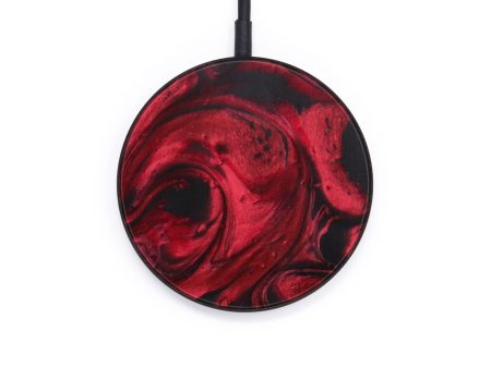 Circle ResinArt Wireless Charger - Sherryl (Dark Red, 611766) Online Hot Sale