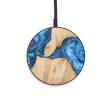 Circle Wood+Resin Wireless Charger - Aurora (Blue, 616373) Discount