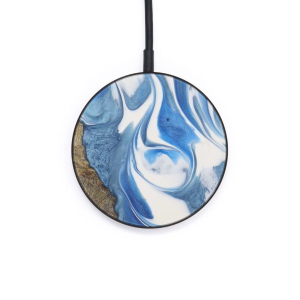 Circle Wood+Resin Wireless Charger - Julianne (Light Blue, 613066) Online