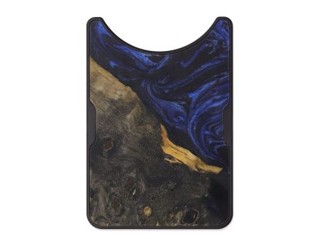 Alloy Wood+Resin Wallet - Omer (Dark Blue, 611241) For Cheap