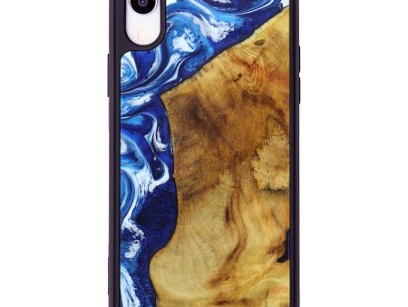 iPhone Xr Wood+Resin Phone Case - Breana (Light Blue, 610530) Online Sale