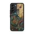 Galaxy S22 Wood+Resin Phone Case - Albina (Dark Green, 611536) For Sale