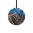 Circle Wood+Resin Wireless Charger - Annemarie (Teal & Gold, 611215) Hot on Sale