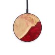 Circle Wood+Resin Wireless Charger - Gabriel (Dark Red, 610197) For Cheap