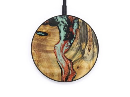 Circle Wood+Resin Wireless Charger - Emmett (Artist Pick, 614608) on Sale