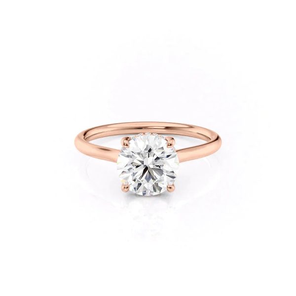 The Ellie Set With A 4.5 Carat Round Moissanite Online Hot Sale