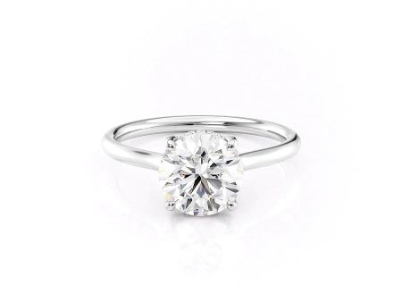 The Ellie Set With A 2 Carat Round Moissanite For Cheap