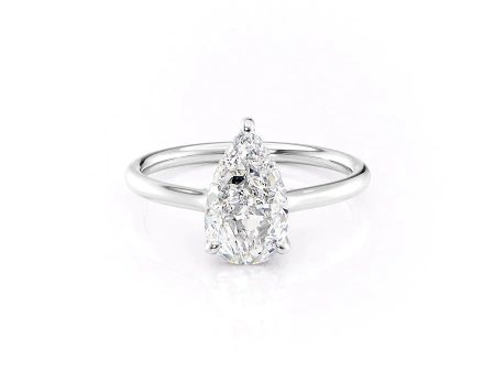 The Ellie Set With A 3.5 Carat Pear Moissanite Online