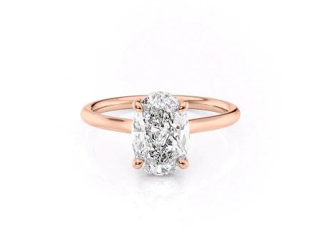 The Ellie Set With A 1.5 Carat Oval Moissanite For Discount