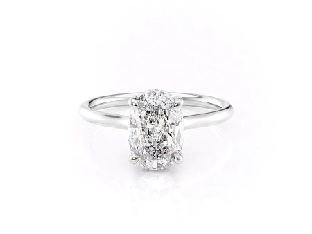 The Ellie Set With A 2.5 Carat Oval Moissanite For Discount