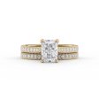 The Catherine Set With A 3.5 Carat Radiant Moissanite Online now