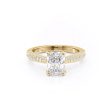 The Catherine Set With A 1 Carat Radiant Moissanite Online Hot Sale