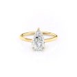 The Ellie Set With A 1.5 Carat Pear Moissanite For Discount