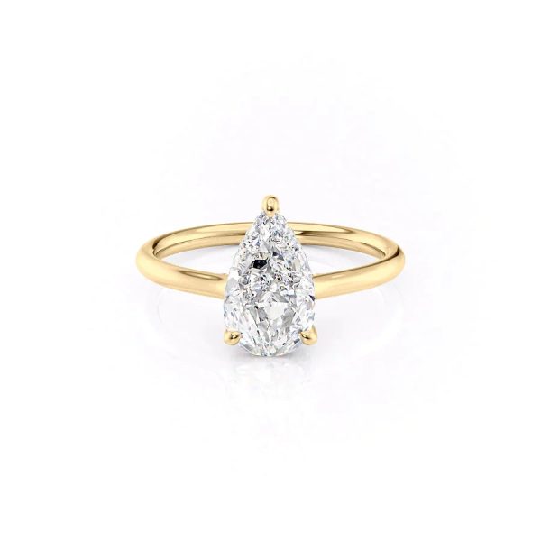 The Ellie Set With A 1.5 Carat Pear Moissanite For Discount