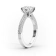 The Catherine Set With A 2.5 Carat Princess Moissanite For Cheap